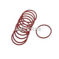 35mm Outside Dia 2mm Thickness Rubber Oil Filter Seal Gasket O Rings Red Bearings Seals