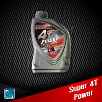 น้ำมันเครื่อง บางจาก Super 4T Power SAE40 0.8L. น้ำมันเครื่องเกรดเดี่ยว สำหรับรถเกียร์