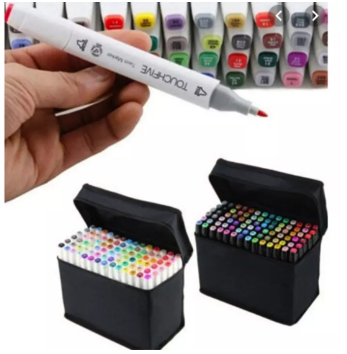 TOUCHFIVE 24 Colors Skin Tones Set Art Markers Pen Artist Dual