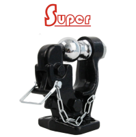 Super ปากนกแก้วสีดำ พร้อมหัวบอล2" รับแรง 8 ตัน Tow Bar Trailer Towing Pintle Hook