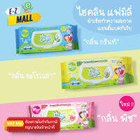 Hyclean ไฮคลีน ผ้าเปียกทิชชู่เปียกแอนตี้แบคทีเรีย แผ่นใหญ่ 56 แผ่น