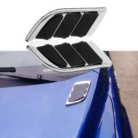 Car Side Air Flow Vent Hole Cover Fender Bonnet Vent Grille Duct Decor Car Styling Shark Gill Decoration Sticker Exterior Parts