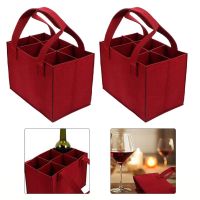 2pcs Wine Carrying Felt Bag Wine Bag 25*18*16CM