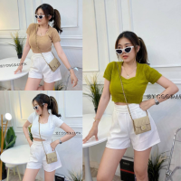 ?Spinnyhouse? เสื้อครอปขนมิ้ง Croptop ไหมพรม ขนมิ้ง ฟูๆ น่ารักจนใจบางไปหมด รุ่นนี้คือดี งานตามหา ? รุ่น แอนนา