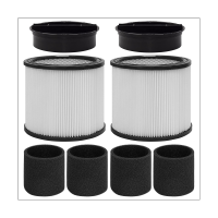 90304 Filter with Lid Replacement Parts Vacuum Cleaner Accessories Compatible for Shop-Vac 90304, 90350, 90333,5 Gallon Up Wet/Dry Vacuum Cleaners