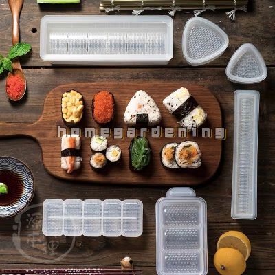 6 Styles DIY Sushi Mold Onigiri Rice Ball Food Press Maker Mold Kit Japanese Kitchen Bento Accessories