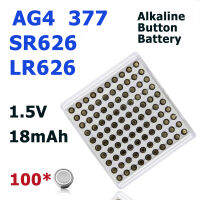 แบตเตอรี่ปุ่มอัลคาไลน์ AG4 LR626 377 SR626SW 1.5V เหมาะสำหรับนาฬิกาของเล่นรีโมทคอนล