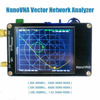 เครื่องวิเคราะห์เสาอากาศตัววิเคราะห์เครือข่ายนาโนฟนา VNA HF VHF UV UV + แบตเตอรี่หน้าจอ LCD ขนาด2.8นิ้วใหม่