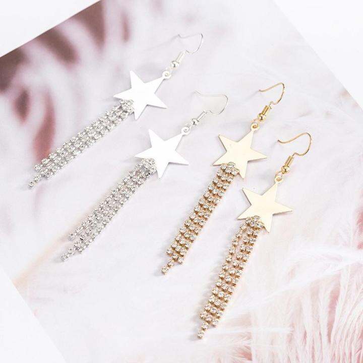 simple-earrings-female-temperament-earrings-trendy-earrings-fashion-earrings-earrings-long-star-earrings