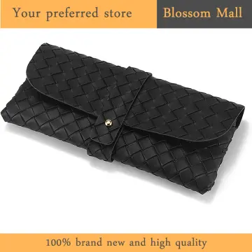 1pc Glasses Case, 3 Colors Available, Portable Eyeglasses Pouch Sunglasses  Box Clip-on, Fashionable For Presbyopic Eyeglasses