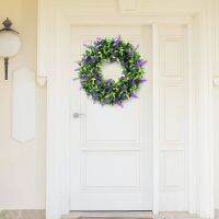 【CC】 1PC Artificial Wreaths 14.5  39;  39;Front Door Wreath Wreath for Wedding Wall Window