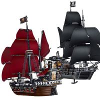 NEW LEGOIn Stock 4184 4195 Friends The Black Pearl Queen Annes Revenge Ship Boat Kit Building Block Moc Pirates Caribbean