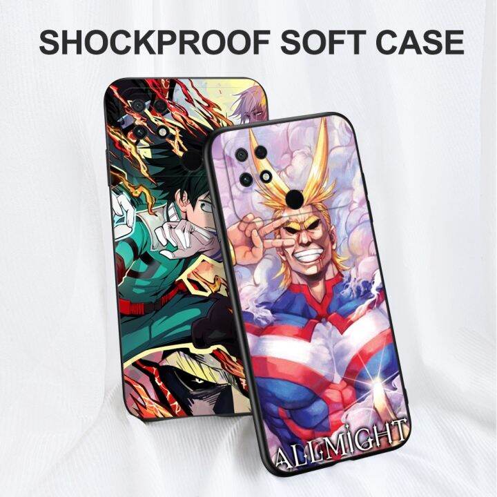 case-for-xiaomi-poco-c40-6-71-inch-silicon-phone-back-cover-black-tpu-case-anime-hero