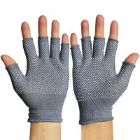 hotx【DT】 Cycling Gloves Anti-slip Men Half Breathable Anti-shock Fishing