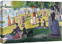 ผ้าใบ Wall26รูปวาด La Grande ศิลปะพิมพ์บนผนัง Jatte By George Seurat ภาพประกอบทางวัฒนธรรมเก่าแก่ของภาพวิจิตรศิลป์แบบดั้งเดิมที่มีสีสันสำหรับห้องนั่งเล่นห้องนอนสำนักงาน-16 "X 24"