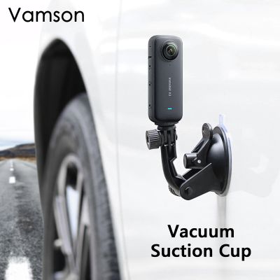 Vamson สำหรับ Insta360 X3อุปกรณ์เสริมลายรถถ้วยดูดกระจกกล้องแอคชั่นกีฬาติดตั้งสำหรับ Go Pro ฮีโร่11 10 9