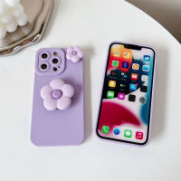 3D Cute Flower Stand TPU Soft Case for Xiaomi Redmi Note 12 Pro 11T 11S 10T 10 Pro Max 9T 8T Mobile Phone Holder Cover