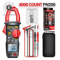 PN200 Digital Clamp Meter Dcac 600A 4000นับ Multimeter Ammeter เครื่องทดสอบแรงดันไฟฟ้ารถ Hz Capacitance NCV Ohm Test