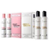 (SET) 2+2 LANGEL Perfect Keratin เพอร์เฟ็ค เคราติน (ชมพู+ขาว) 258ml.x4 ANG613/608