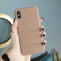 ¤✘✾ For iphone 12 Luxury Simple Solid Color Ultrathin Soft TPU Case For iphone 11 13 XS MAX X XR 7 8 Plus Candy Color Silicone Cover