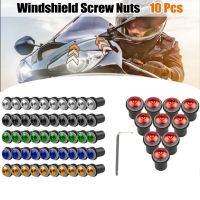 ：“》{ 10PCS M5x16mm Universal Accessories Motorcycle Windscreen Bolts Windshield Screws Kit For Honda Suzuki Kawasaki Yamaha