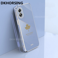 DKHORSING OPPO เคสใส่โทรศัพท์ใหม่ A78ใบไม้แฟชั่น5G เคสนิ่มปกป้องเคสนิ่มเคลือบอิเล็คโทรเพลท Oppo A78ฝาครอบ2023