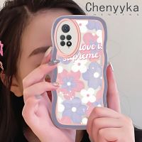 เคส Chenyyyka สำหรับ Xiaomi Redmi โน๊ต11 Pro Note 5G 11e ดอกไม้น่ารักลายการ์ตูนขอบดีไซน์ใหม่เคสโทรศัพท์แบบใสกรอบซิลิโคนนิ่มป้องกันเลนส์กล้องเคสโปร่งใสกันกระแทก