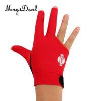 MagiDeal 3-Finger Professional Elastic Right Hand Snooker Pool Cue Billiard Glove for Funny Indoor Billiard Accessory 3 Colors