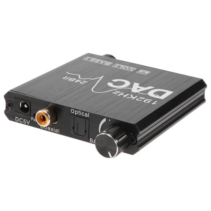 192khz-digital-to-analog-audio-converter-with-bass-and-volume-adjustment-digital-spdif-optical-coaxial-to-analog-stereo