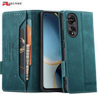 PlusCase สําหรับ OPPO A78 4G A98 5G A57 A77s เคส หัวเข็มขัดพลิก PU หนังกระเป๋าสตางค์ ผู้ถือบัตรเครดิต ฝาครอบกันกระแทก