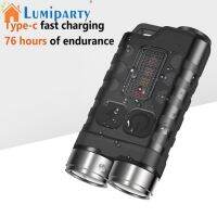 Lumiparty ไฟฉายฉุกเฉิน Led ขนาดเล็ก แบบพกพา พร้อมไฟด้านข้าง 900 Lumens ชาร์จ Usb สําหรับกลางแจ้ง