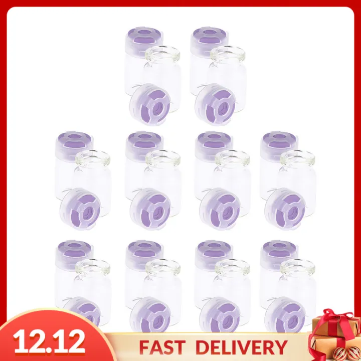 Aayang 20pcs Empty Sterile Glass Sealed Serum Vials Liquid Containers
