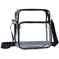 Clear Purses with Shoulder Strap Clear Messenger Bag Waterproof Clear Bag Hand-free Clear Crossbody Bag Transparent Crossbody