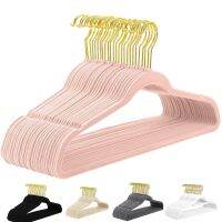 [hot]▨  flocking non-slip hanger store finishing seamless storage clothes hanging magic