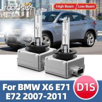 Roadsun 2ชิ้น D1s 6000K หลอดไฟไฟหน้าซีนอนซ่อน Dc12v ไฟหน้า35W สำหรับ Bmw X6 E71 E72 2007 2008 2009 2010 2011