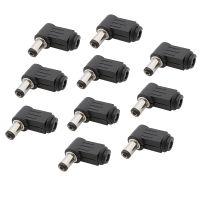 10Pcs/lot 12V 2.1 x 5.5mm DC Power Male Plug 90 Degree Right Angle Adapter 5.5x2.1mm DC Plugs Jack Soldering Assembly Connectors