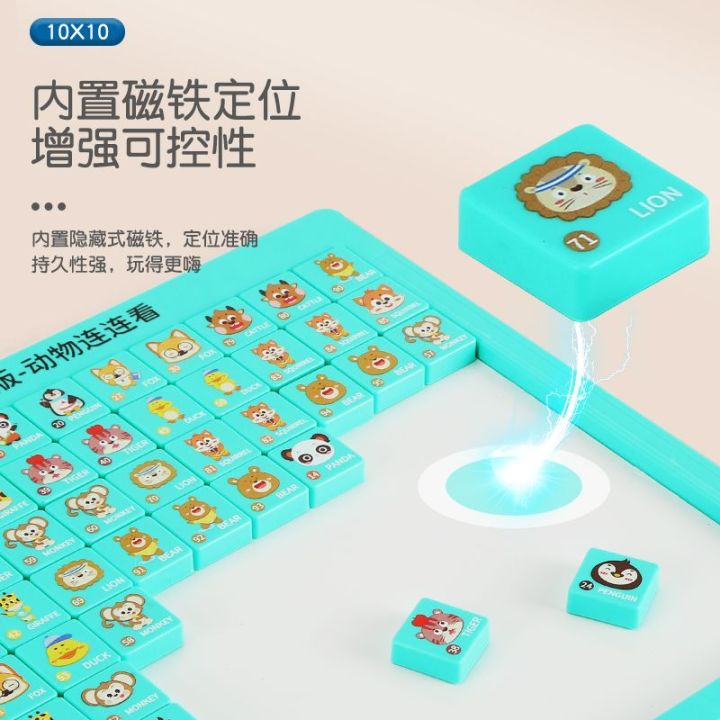 2023-magnetic-fun-animal-lianliankan-แบบตัวต่อตัว-digital-huarong-dao-childrens-mind-training-push-pan-อุปกรณ์ช่วยสอนทางปัญญาของเล่น