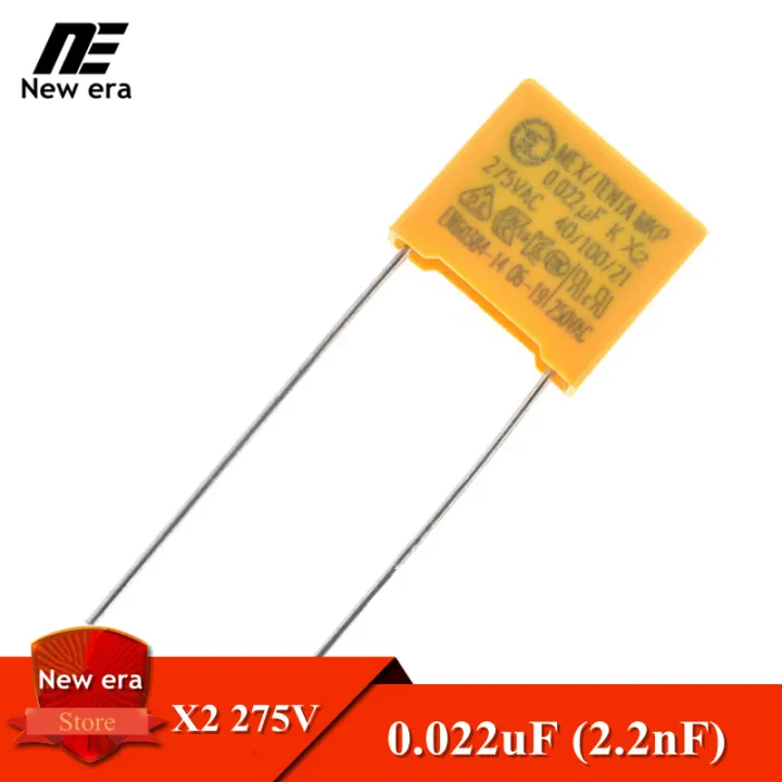 10pcs 0022uf X2 Safety Capacitors 275vac 275v 223k 22nf Polypropylene Film Capacitor Lead Pitch 0602