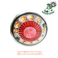 ไฟท้าย ไฟ LED ไฟรถ 10 ล้อ เสริม ไฟท้าย LED ระบบ 2 สี ส้ม แดง (ตามรูป) 24 V. มีบริการเก็บเงินปลายทาง