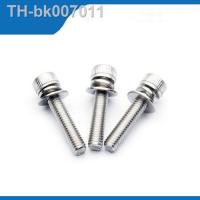 ஐ  Good Quality 304 Stainless Steel M3 Hex Socket Screws Bolt With Hex Nuts Washer Assortment Kit Hardware Accessories