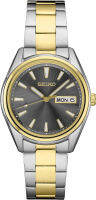 Seiko Women Stainless Steel Quartz Dress Watch with Titanium Strap, Two-Tone, 18 (Model: SUR348)