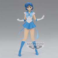 *Bandai (BANDAI) ฟิกเกอร์เซเลอร์มูน Super Mercury Sailor Mizuno Ami Theatrical Version Scenery ของเล่นสําหรับเด็ก Mizuno Ami A Type ความสูงประมาณ 23 ซม.