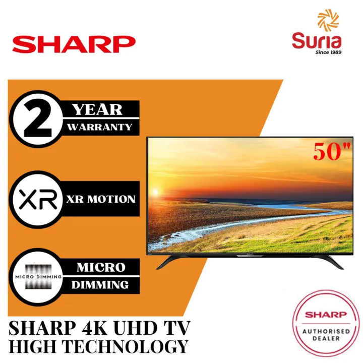 SHARP AQUOS 50 Inch 4K UHD Android TV 4TC50BK1X Lazada