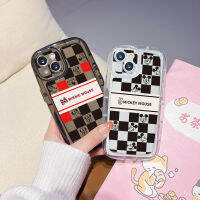 เคส Y16 Y02S Y35สำหรับ VIVO Y17 Y22S Y21S Y21 Y15S Y02 Y33S Y11 Y12 Y15 Y33T ลายสก๊อต Y20 Y20S ลายสก๊อตมิกกี้เมาส์รองรับการกระแทกเคสป้องกันการตกกันกระแทก