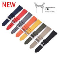 ♨ New Design Canvas Nylon Leather Quick Release Watch Strap 18mm 20mm 22mm Replacement Watchbands