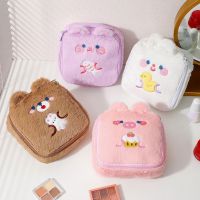 ท่าเรือการ์ตูนหมูน้อยพกพาได้ของเด็กผู้หญิง Tas Kosmetik การจัดเก็บของเบ็ดเตล็ดกระเป๋าเก็บของถุงซักผ้า