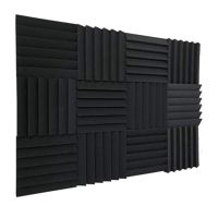 12 Pieces Acoustic Foam Panels,High Density Wedge Tiles Acoustic Padding for Home or Studio Sound Insulation,30X30X5cm