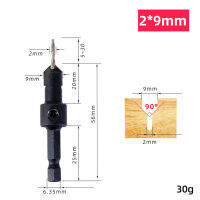 ยี่ห้อใหม่เจาะ Bit Countersink เจาะ1Pcs 2.8 × 10มม. 2 × 9มม. 3.25 × 10มม. 3.5 × 12.5มม. เจาะ Bit Hex Shank สลัดเจาะเหล็กไม่มี