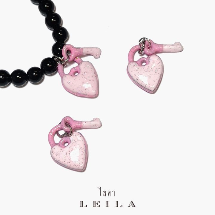 leila-amulets-ลูกกุญแจแขไข-แม่กุญแจใจเศรษฐี-baby-leila-collection-สีชมพู-พร้อมกำไลหินฟรีตามรูป