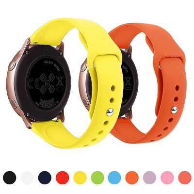 【CC】 Silicone strap for 3 45mm 46mm/42mm gear s3 2 44mm/40mm 20 22mm bracelet 2/2e/3/3 pro band